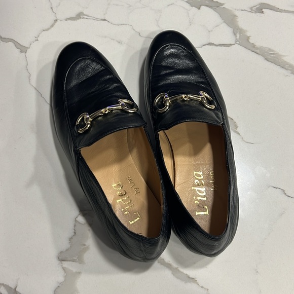 L’idea By Lori Leather Loafers With Bit Black Size 7.5 - Picture 9 of 9